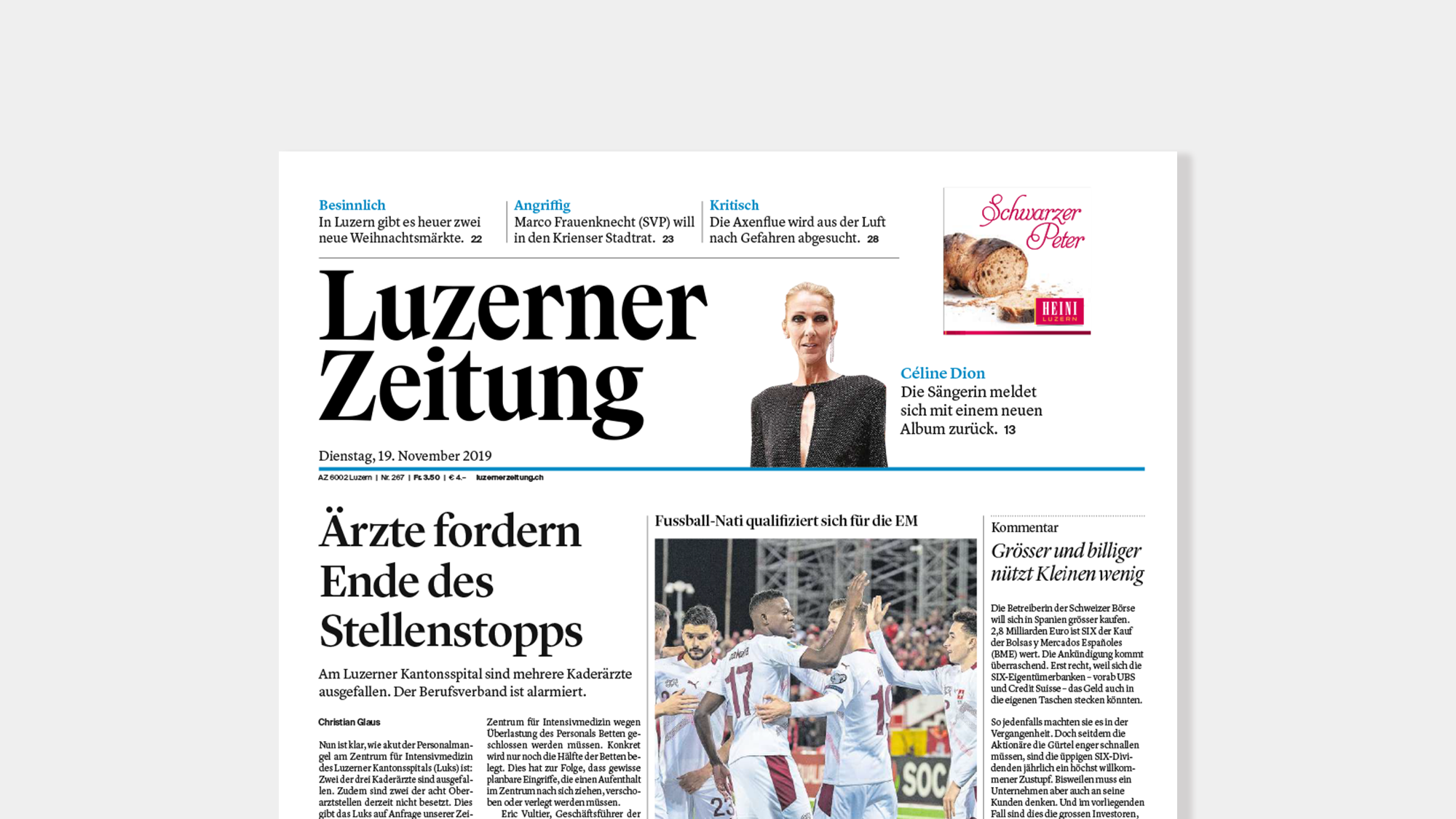 Luzerner Zeitung: Erfolgshunger Im Weissen Haus - Zugerberg Finanz AG