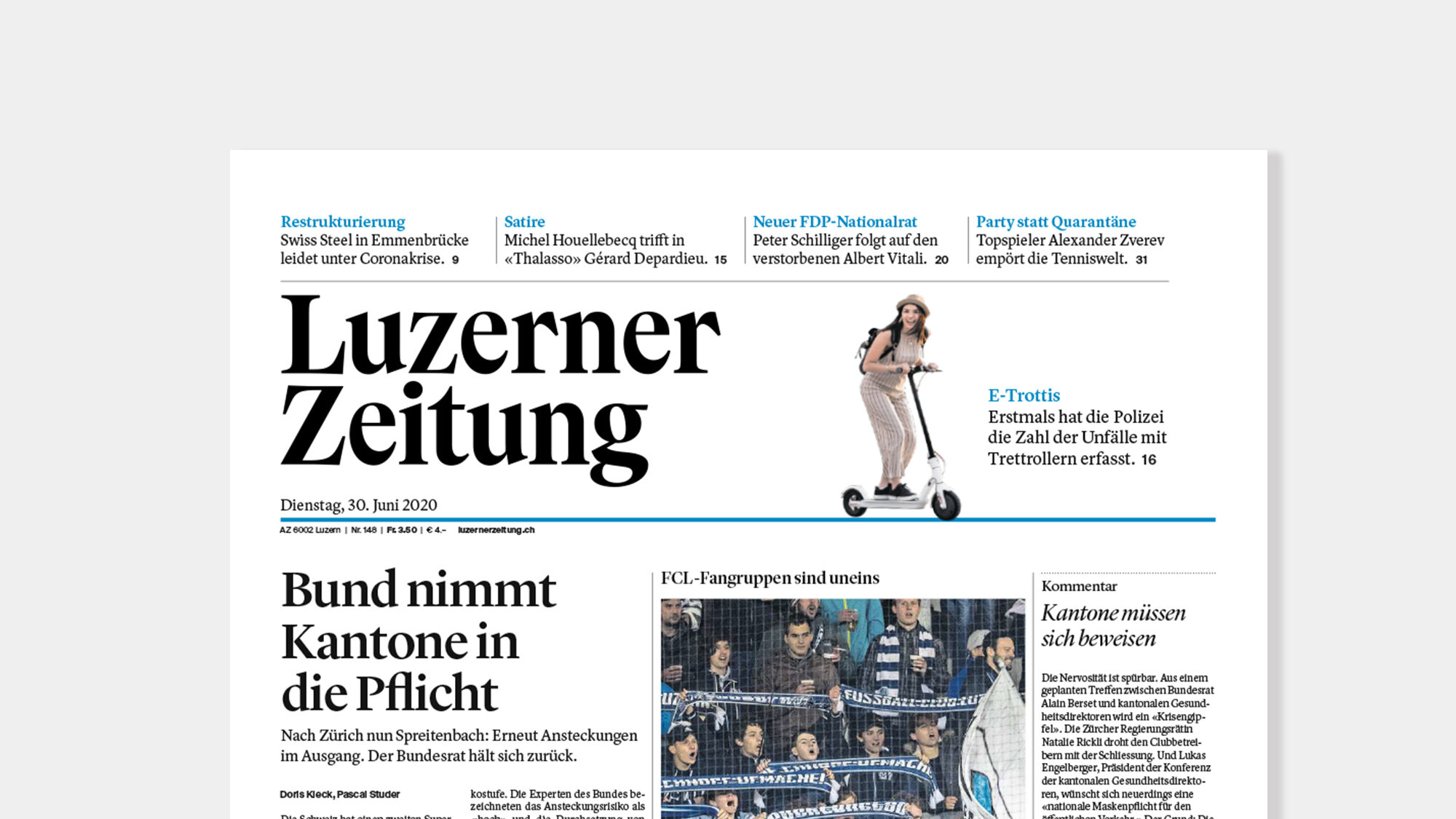 Luzerner Zeitung: Mit Sechs Aktien Ungenügend Diversifiziert ...